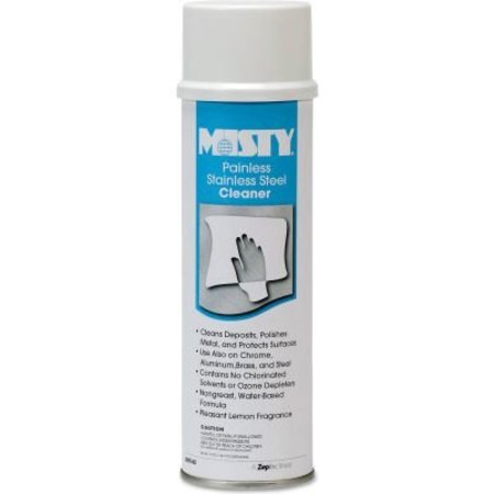 AMREP Misty Stainless Steel Cleaner, 18 oz. Aerosol Can, 12 Cans - 1001557 AMR A142-20